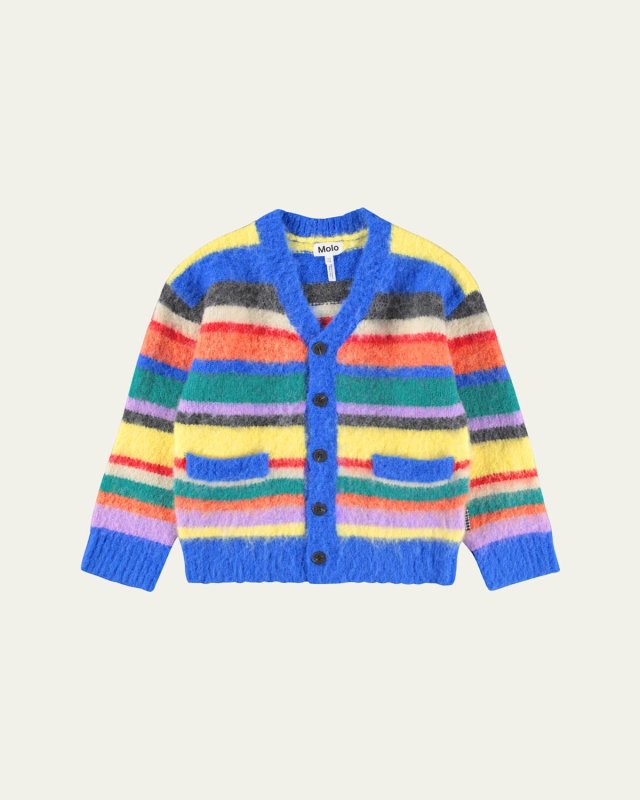 Girl's Brutus Striped Cardigan, Size 3T-6